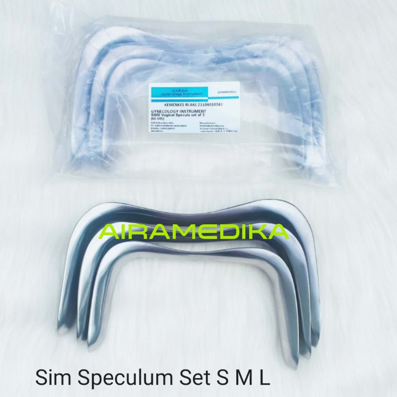 Jual Sims Speculum Set ( S M L ) Stainless / Sim Spekulum Set / Sim