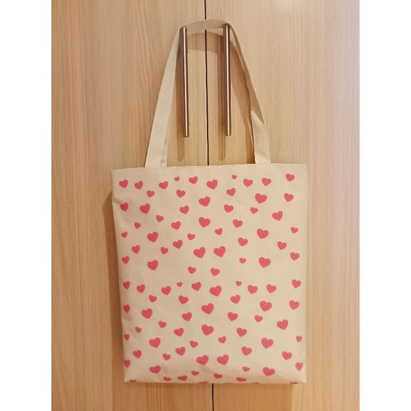 Tote bag semi canvas love love