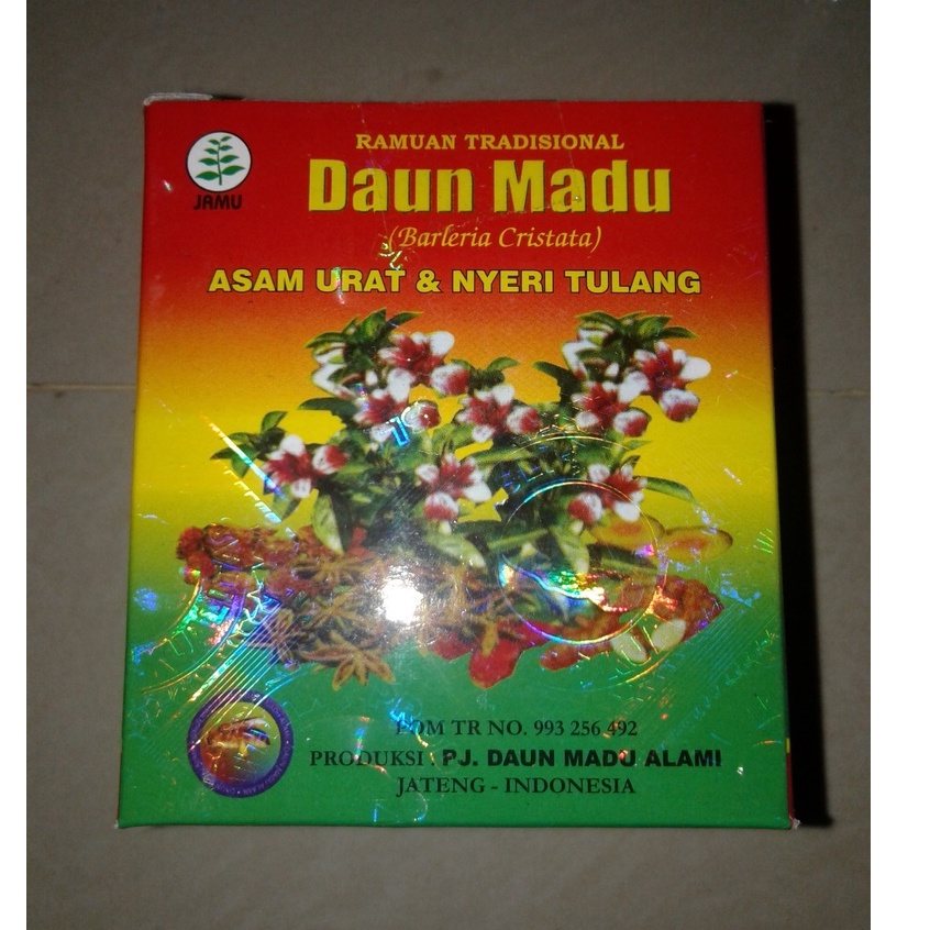 Paket 100 Box Jamu Serbuk Daun Madu Jamu Pegel Linu & Asam Urat