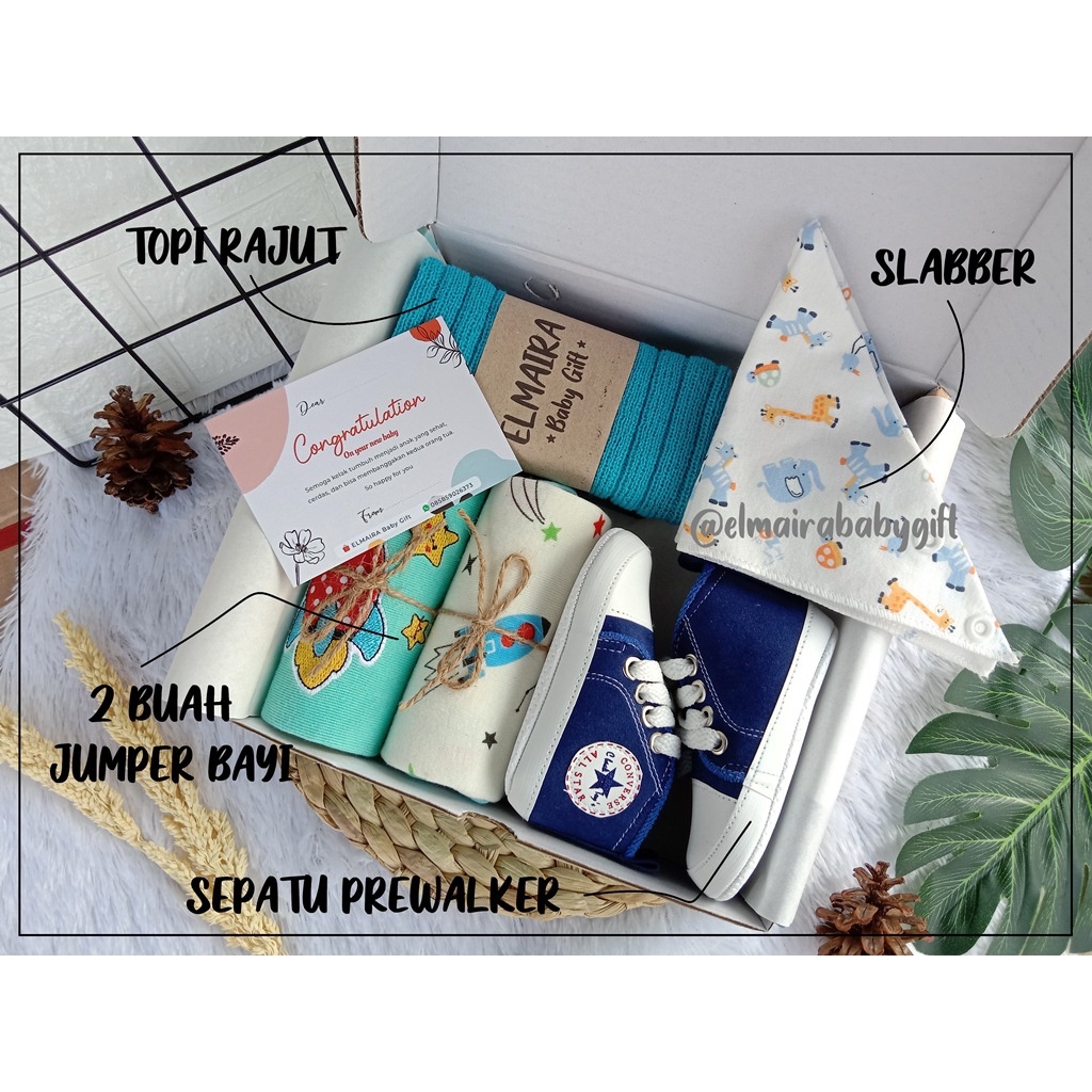 HAMPERS BABY GIFT BOX CANTIK BAYI NEWBORN JUMPER