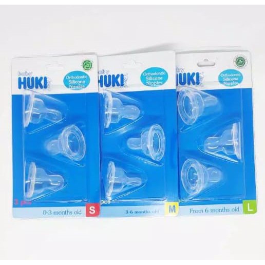 Baby Huki Dot Silicone Orthopedic Blister 3's - CI0235/36/37