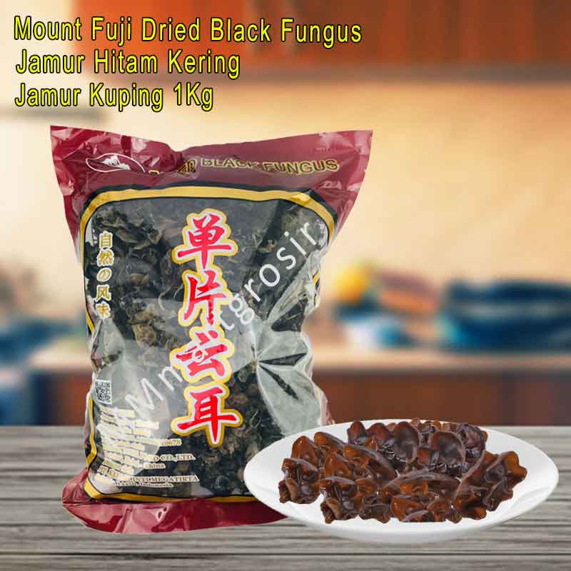 Mount Fuji Dried Black Fungus / Jamur Kuping / Jamur Hitam Kering / 1kg