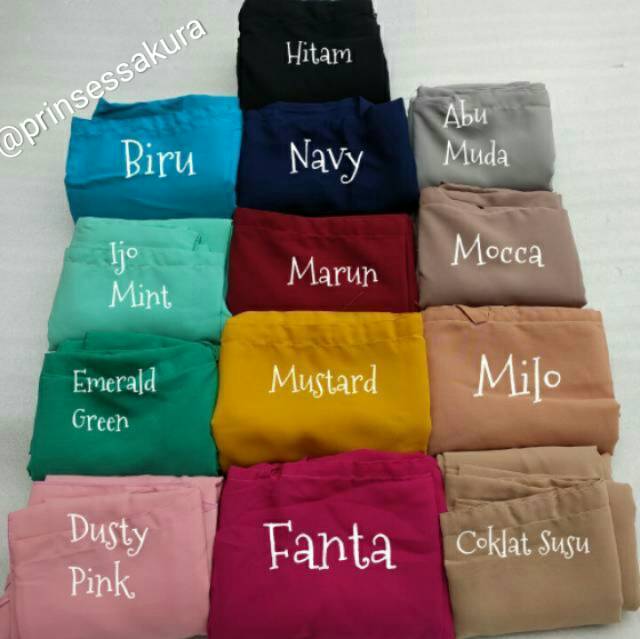 Hijab NON-Pet instan XXXL