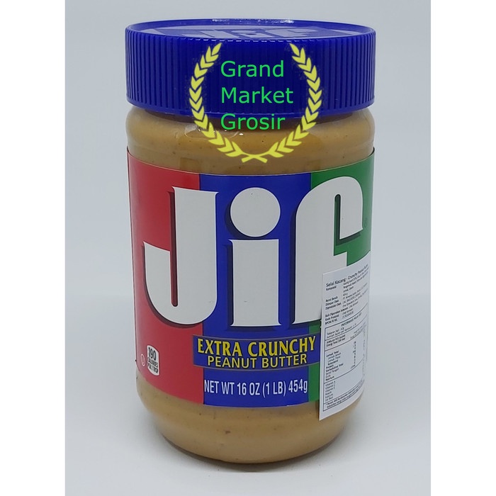 

SELAI- JIF PEANUT BUTTER SELAI KACANG 454 G USA - EXTRA CRUNCHY -SELAI.