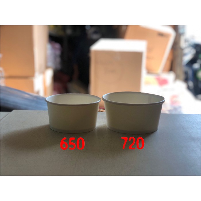 Paper Bowl | Mangkok Kertas 650 ml | 22 oz (isi +/- 50 pcs)