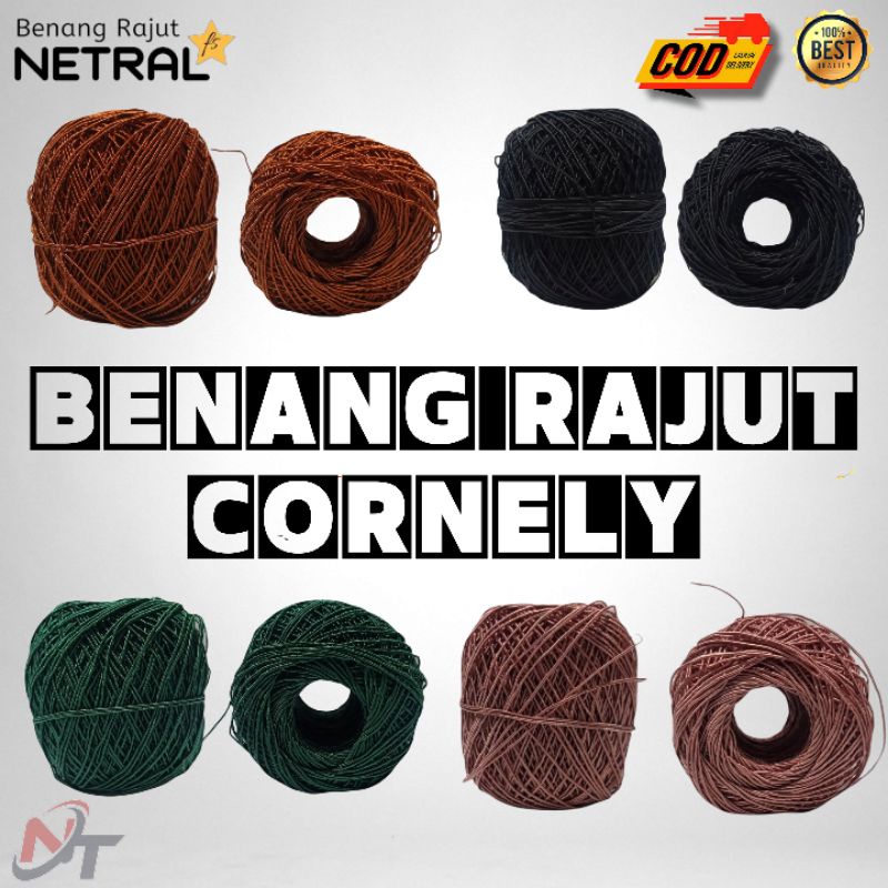 NETRAL - BENANG RAJUT CORNELY / CORNELI YARN 1MM