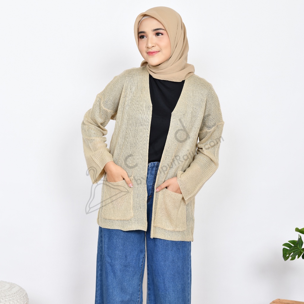 Simple Cardigan Ufa / Loccy / Loocy - CRDC by CiputRajut.com-8