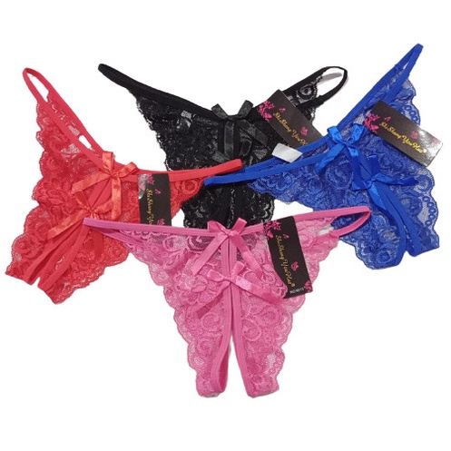 ASLI IMPORT  CD G-STRING BELLE WEAR WANITA SEXY BROKAT 6813 KUALITAS TINGGI 