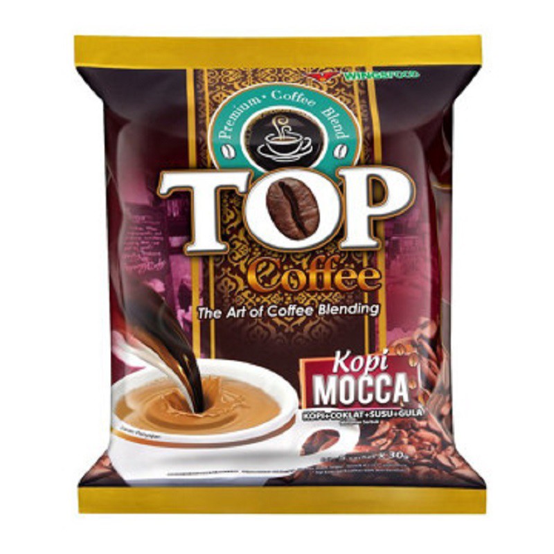 

TOP COFFEE MOCCA RENCENG 10X30 GR