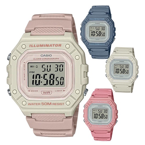 Casio Original W-218HC Series Jam Tangan Unisex - Digital