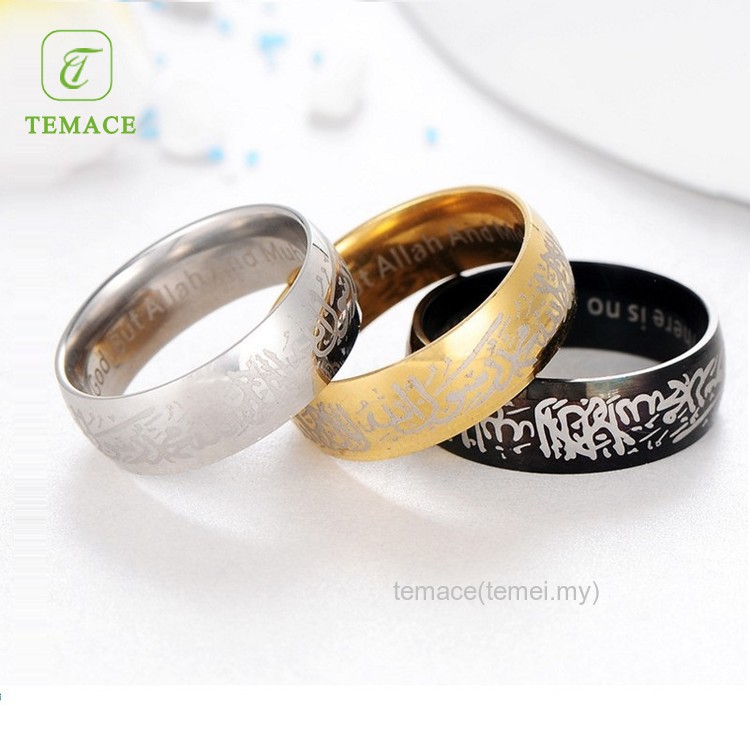 Cincin tangan titanium c05 black silver keren cowo cewe