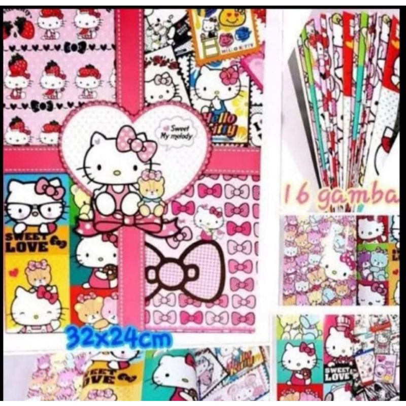 

Sampul Buku besar import isi 16 lembar Hello Kitty