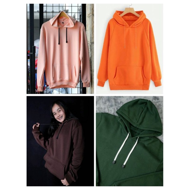 S - XXXXXL(6XL) Jaket POLOS BASIC Hoodie POLOS BIGSIZE OVERSIZE XXL XXXL 4XL 5XL 6XL M L XL Hoodie Jumper Pullover PREMIUM Original Basic PRIA WANITA Jacket Boy Girls Oversized Beige Krem CREAM Sage green Mint Matcha Brown Mocca PASTEL Orange