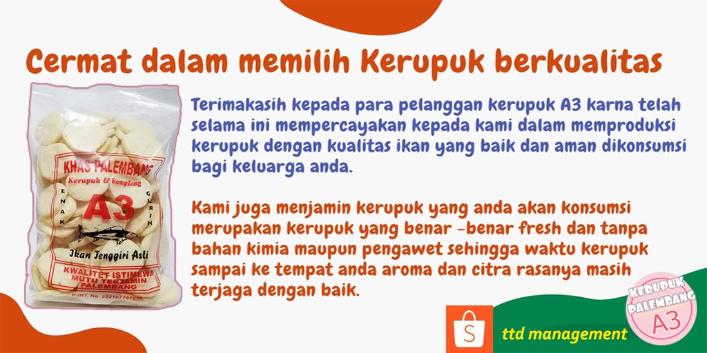 Toko Online KERUPUK A3 PALEMBANG | Shopee Indonesia