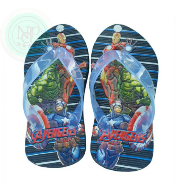 SANDAL JEPIT ANAK KARAKTER / SANDAL KARAKTER SUPERHERO/ SANDAL ANAK