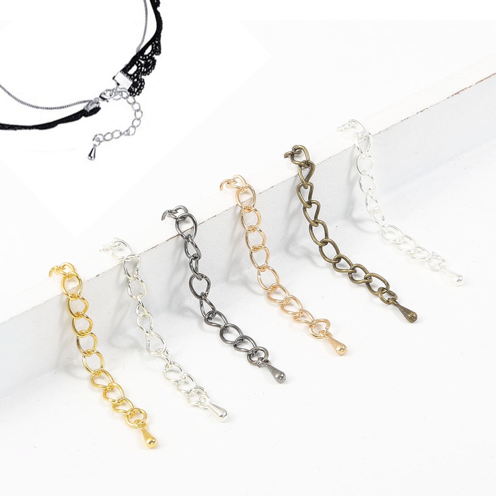 10pcs Extender Kalung Gelang 6 Warna Untuk Membuat Perhiasan