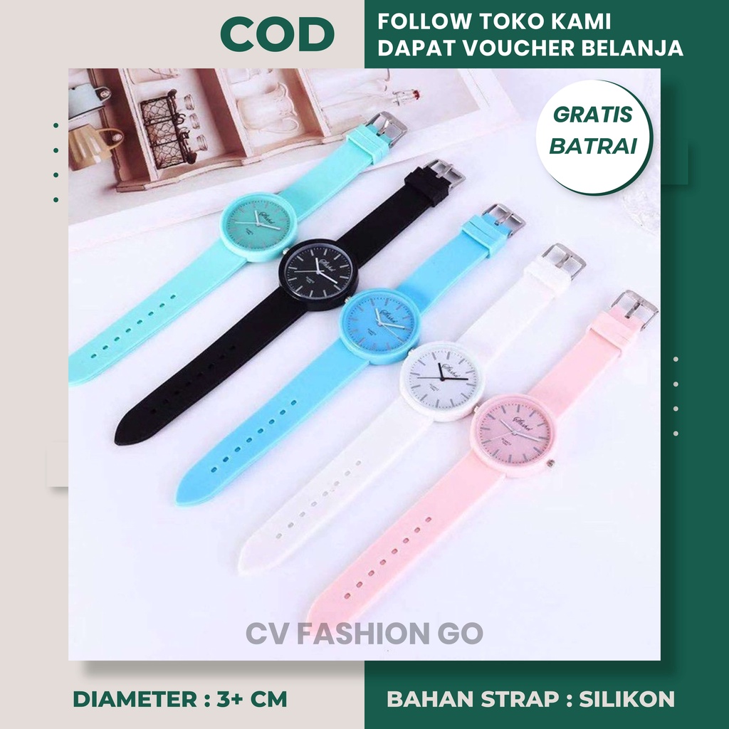 Jam tangan wanita original import anti air murah branded kekinian water resistant style korea