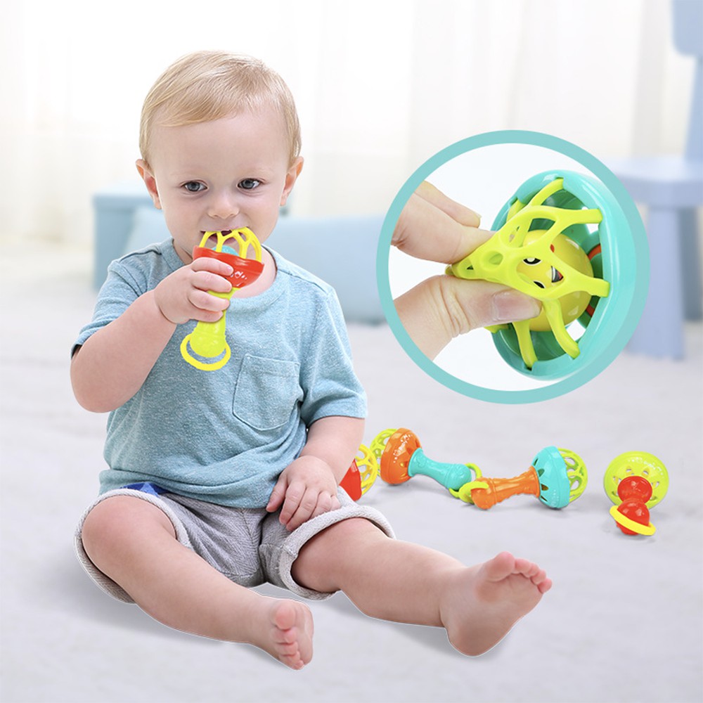 MURMURE.BABY | MAINAN KERINCINGAN BAYI / TEETHER RATTLE STICK / MAINAN GIGITAN BAYI BPA FREE