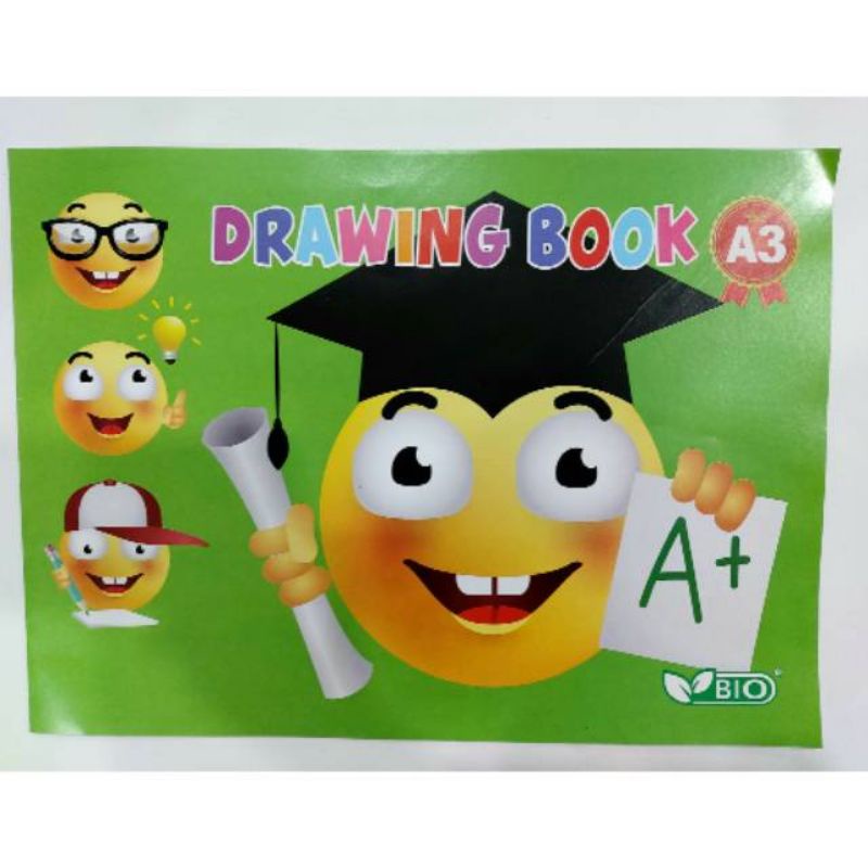 Buku Gambar Emoji Bio A3 Ukuran Besar-2