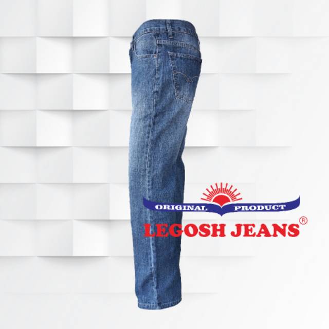 Celana Panjang Reguler fit merek Legosh Jeans Original bahan tebal dan halus