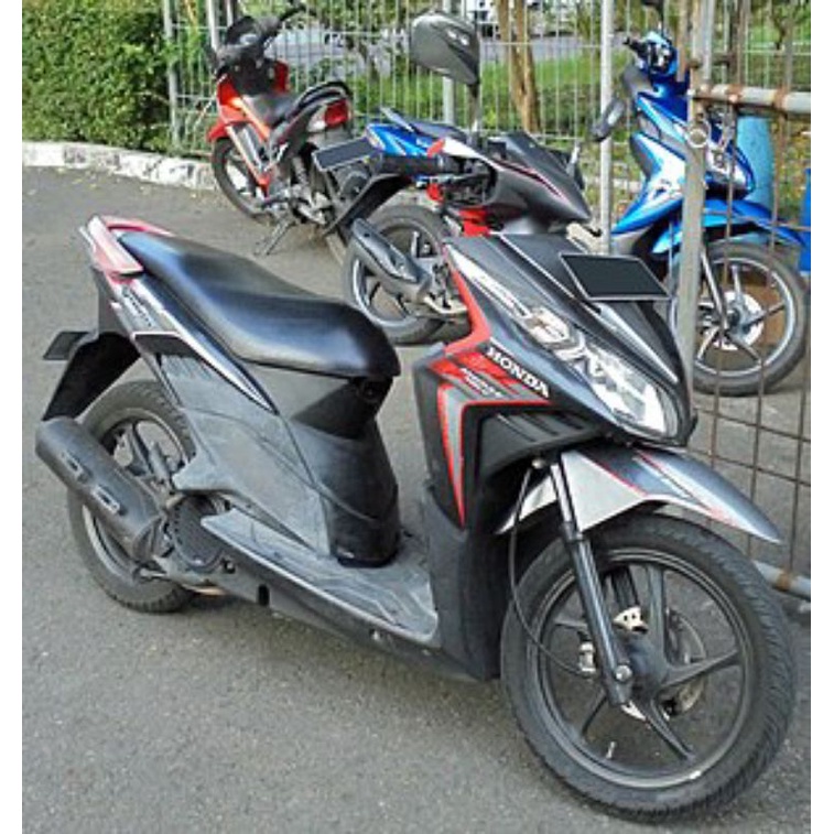 SPAKBOR DEPAN HONDA VARIO TECHNO 110CC 2011 2012 2013 HITAM ABU-ABU | FRONT FENDER VARIO TECHNO 110 2011 2012 2013 | SLEBOR DEPAN VARIO TECHNO HITAM ABU-ABU