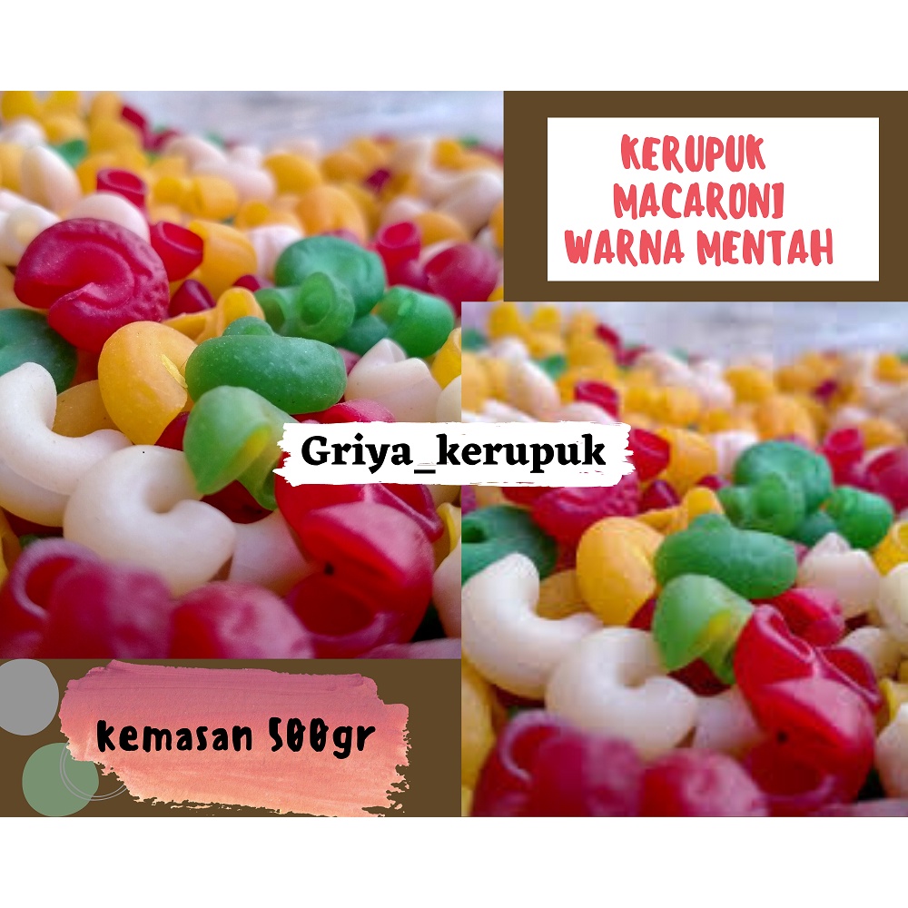 

kerupuk makaroni warna warni mentah 500gr