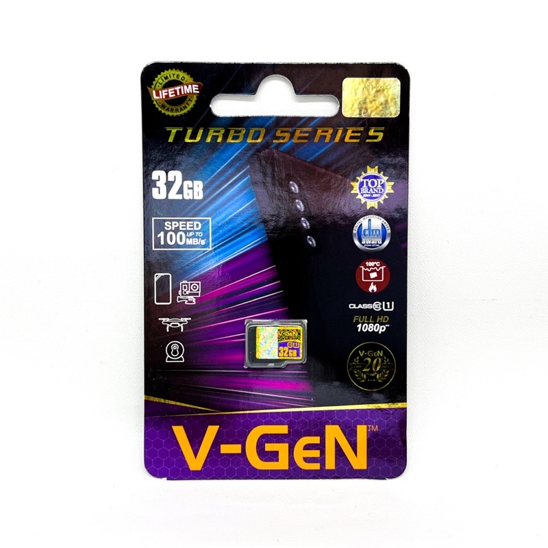 Micro SD 32GB Class 10 V-GeN Turbo Series Memory Card Vgen