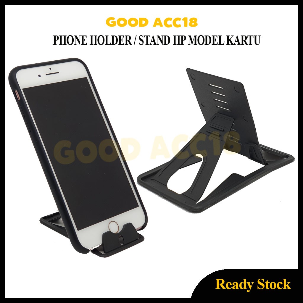 Jual Stand Holder Hp Lipat Dudukan Ponsel Phone Holder Model Kartu