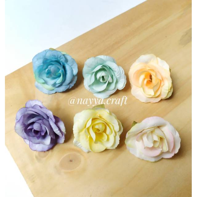 Kepala bunga mawar peony kelopak bunga artificial kecil hiasan dekorasi mahar craft-4