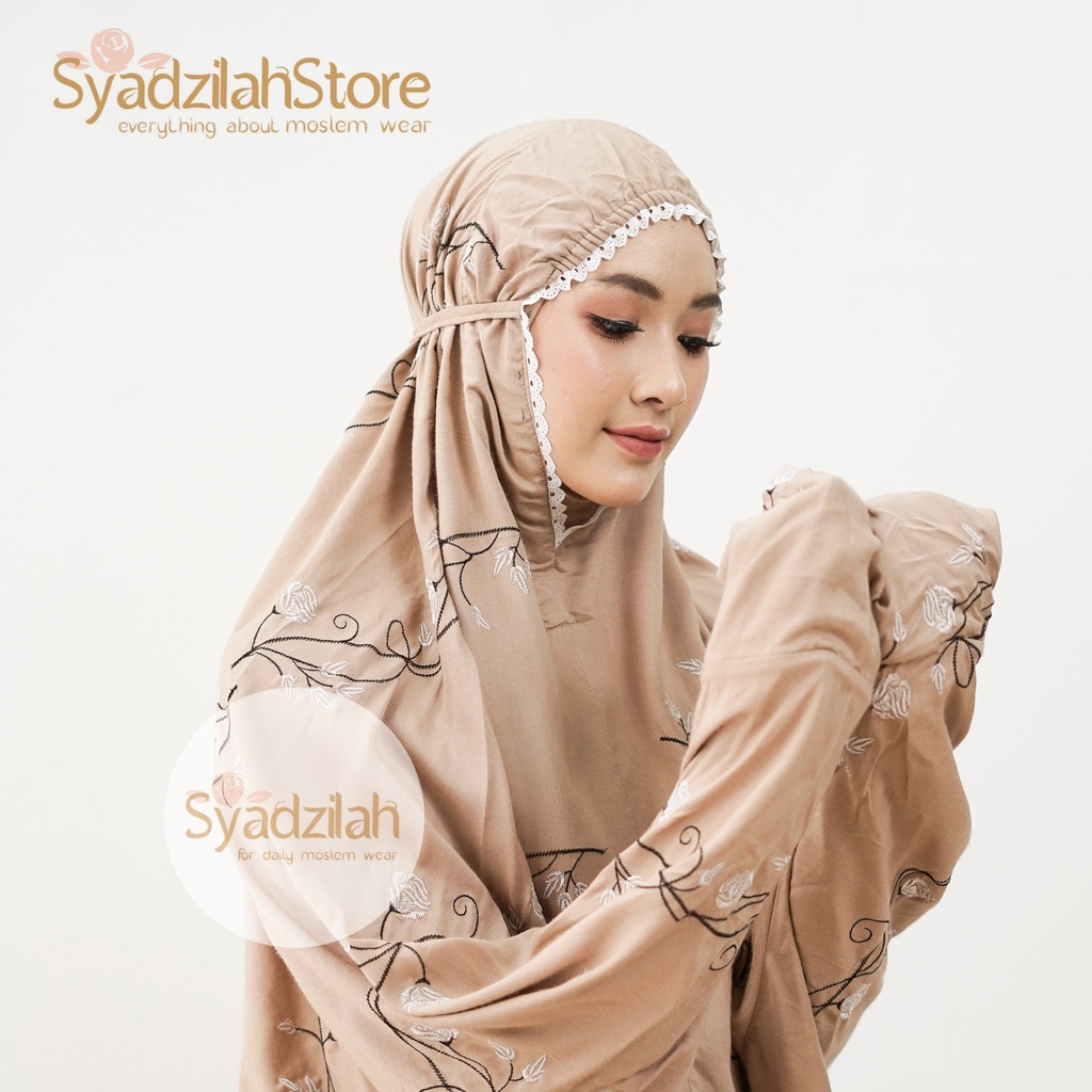 SYADZILAH - Mukena Terusan Dewasa Bordir Zhafira