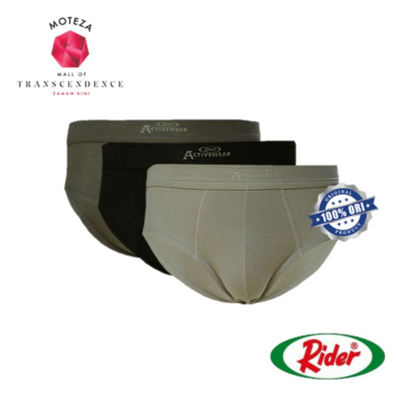 Celana Dalam Pria - RIDER R 317 B  Active / Underwear Brief - 1 Box isi 3 pc