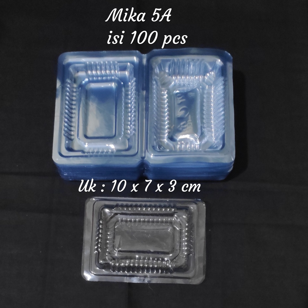 Mika Plastik 5A (isi 100 pcs), Mika Kue Plastik, Tempat Kue Plastik