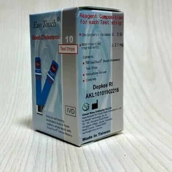 Test Strip Untuk Cek Kolesterol Easy Touch EasyTouch GCU isi 10 Strips produk original
