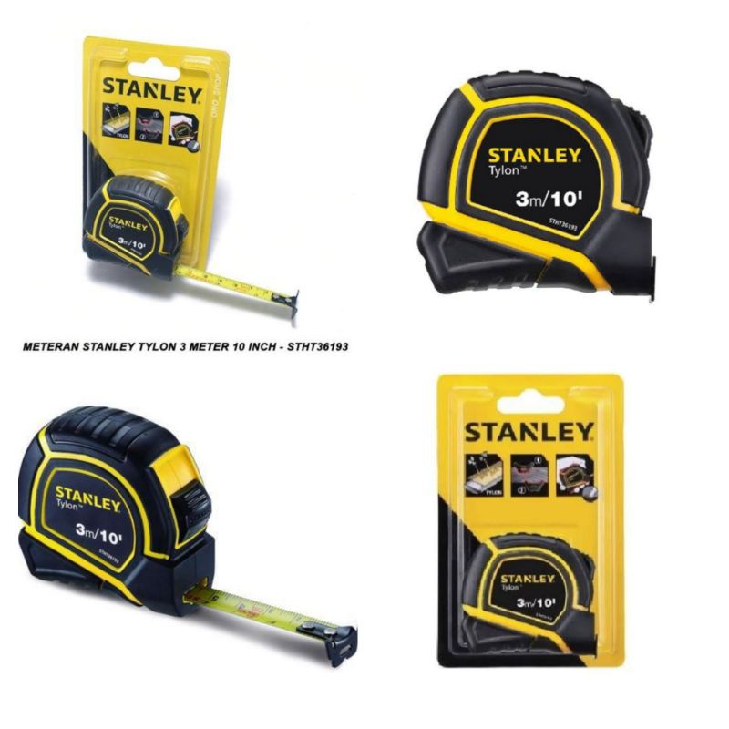 Meteran Stanley 3m - 10" Tylon tape ( 36193 ) Stanley meteran ukur