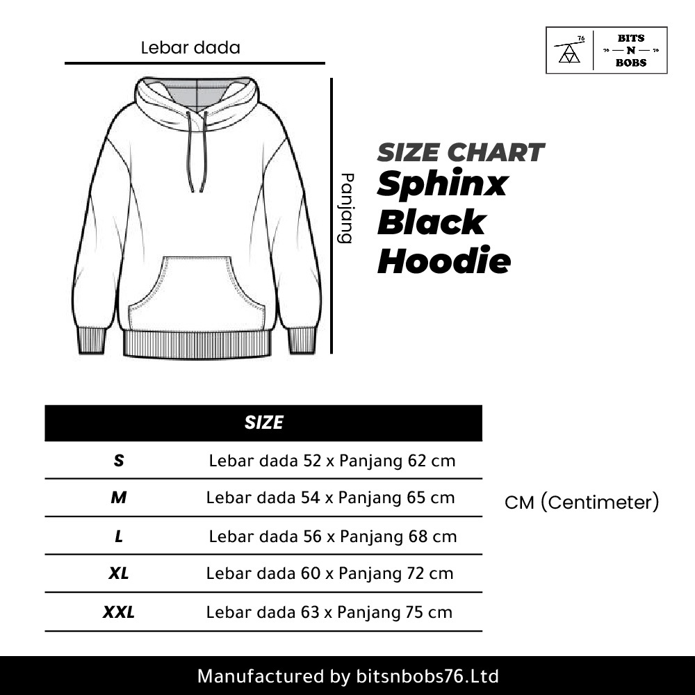 Bitsnbobs76 Sphinx Black Hoodie