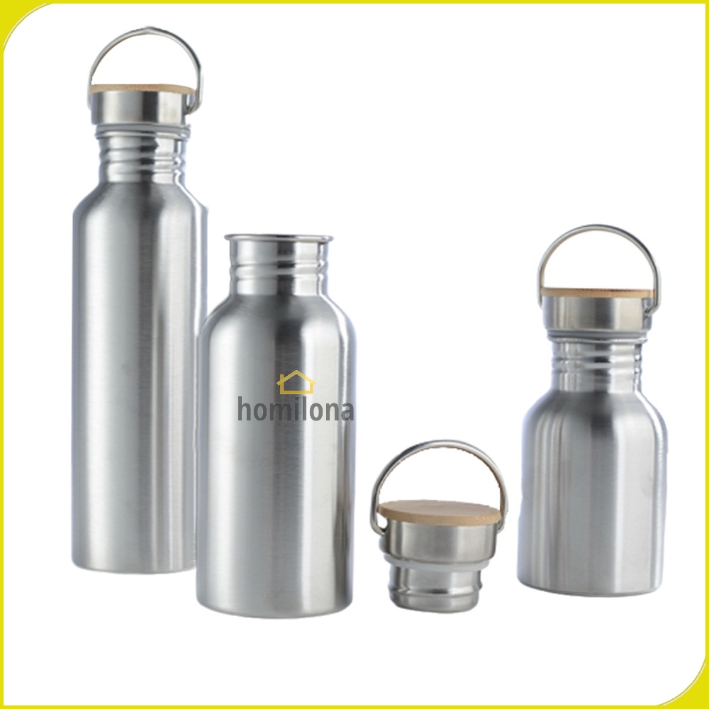 Botol Minum Insulated Thermos Stainless Steel 300ml 500ml 750ml 1000ml YM006 Silver