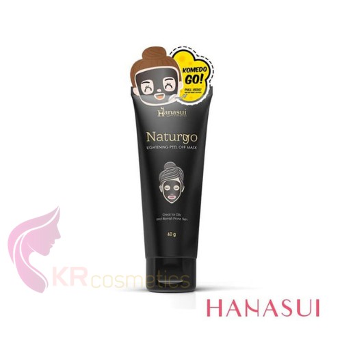 HANASUI naturgo peel off mask masker komedo tube 60 gr