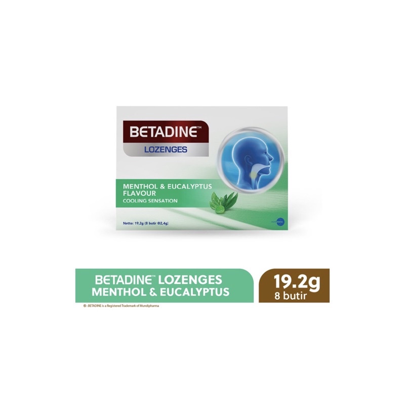 

BETADINE Lozenges Menthol & Eucalyptus 19.2 g