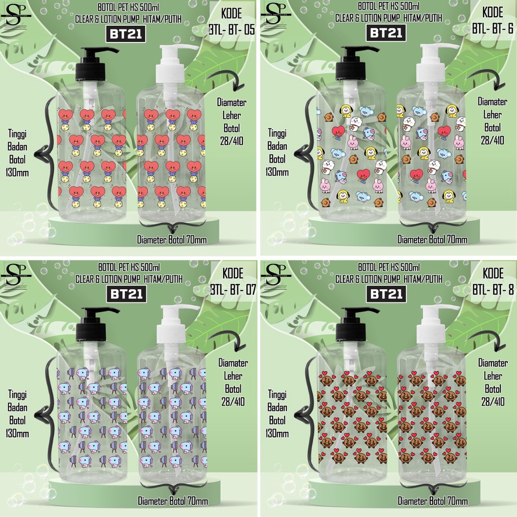 Botol Sabun BT21 Pump Reffil