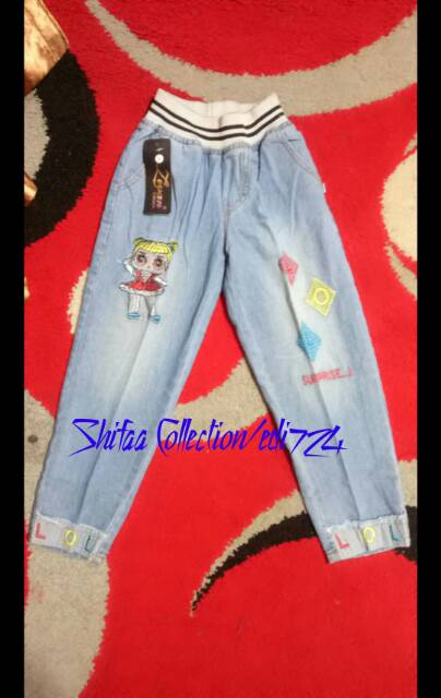 Celana Jeans / Celana Panjang Anak / Celana Jeans Anak / Celana Luna Stik Anak Size 1. 2. 3