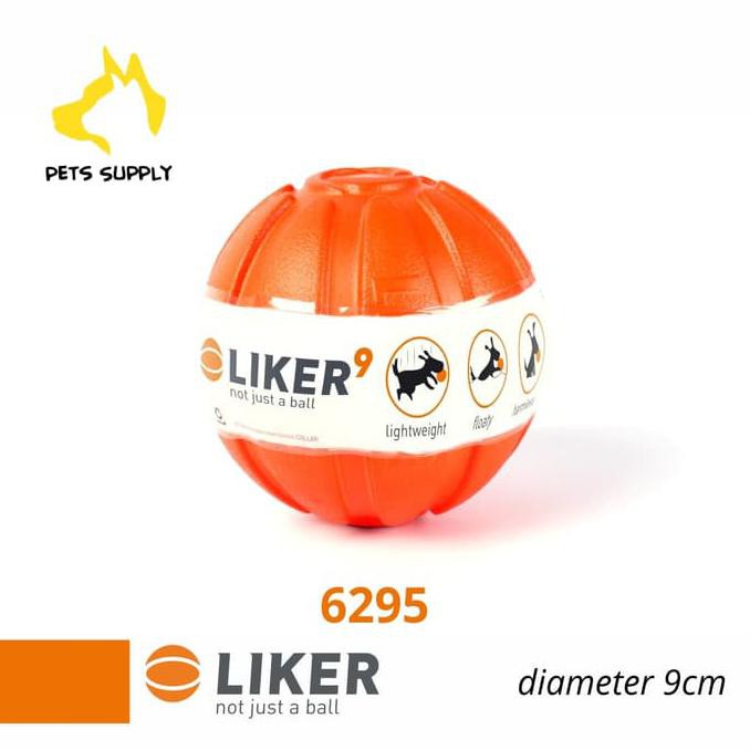 Mainan Bola Untuk Anjing LIKER BALL 6295 - Diameter 9cm - Dog Ball Toy