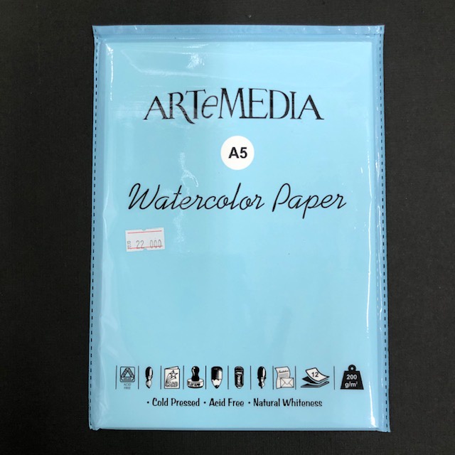 

ARTEMEDIA WATERCOLOR PAPER A5 200GR 12 SH