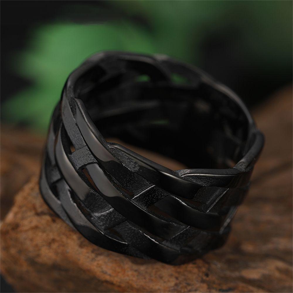 Cincin Simbol LILY Viking Aksesoris Fashion Vintage Totem Biker Rock Gothic Menenun