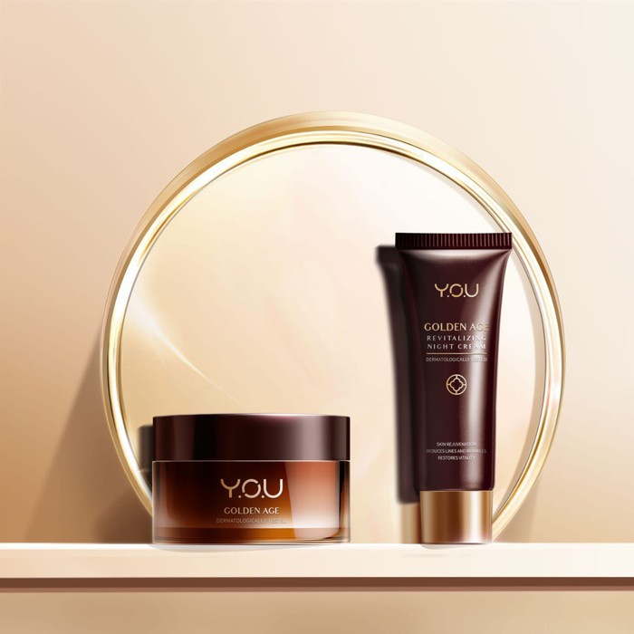 [PROMO TERBATAS CUMA 2 HARI]Y.O.U GOLDEN AGE Revitalizing Night Cream & Illuminating Day Cream -YOU 