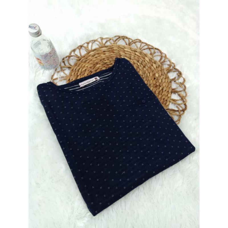 ☑️Kaos Atasan Phenomenal Bintik Full Merek M.L.XL.XXL-Dongker