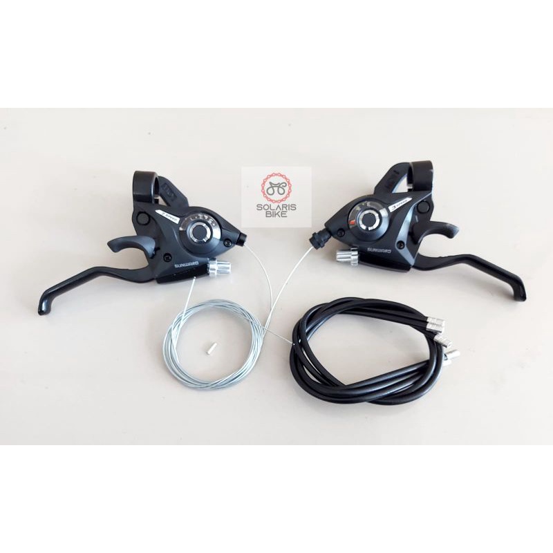 Shifter Operan Sepeda MTB 3*7 Handle Alloy 1SET Kiri Kanan