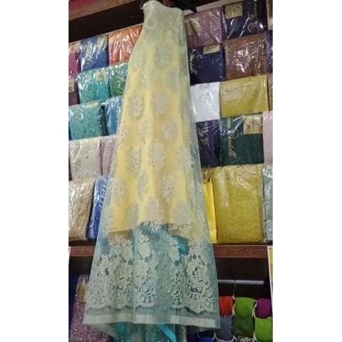 Bakal Kebaya Bahan Kebaya Brokat Pengantin Brokat Semi France 3 Mtr