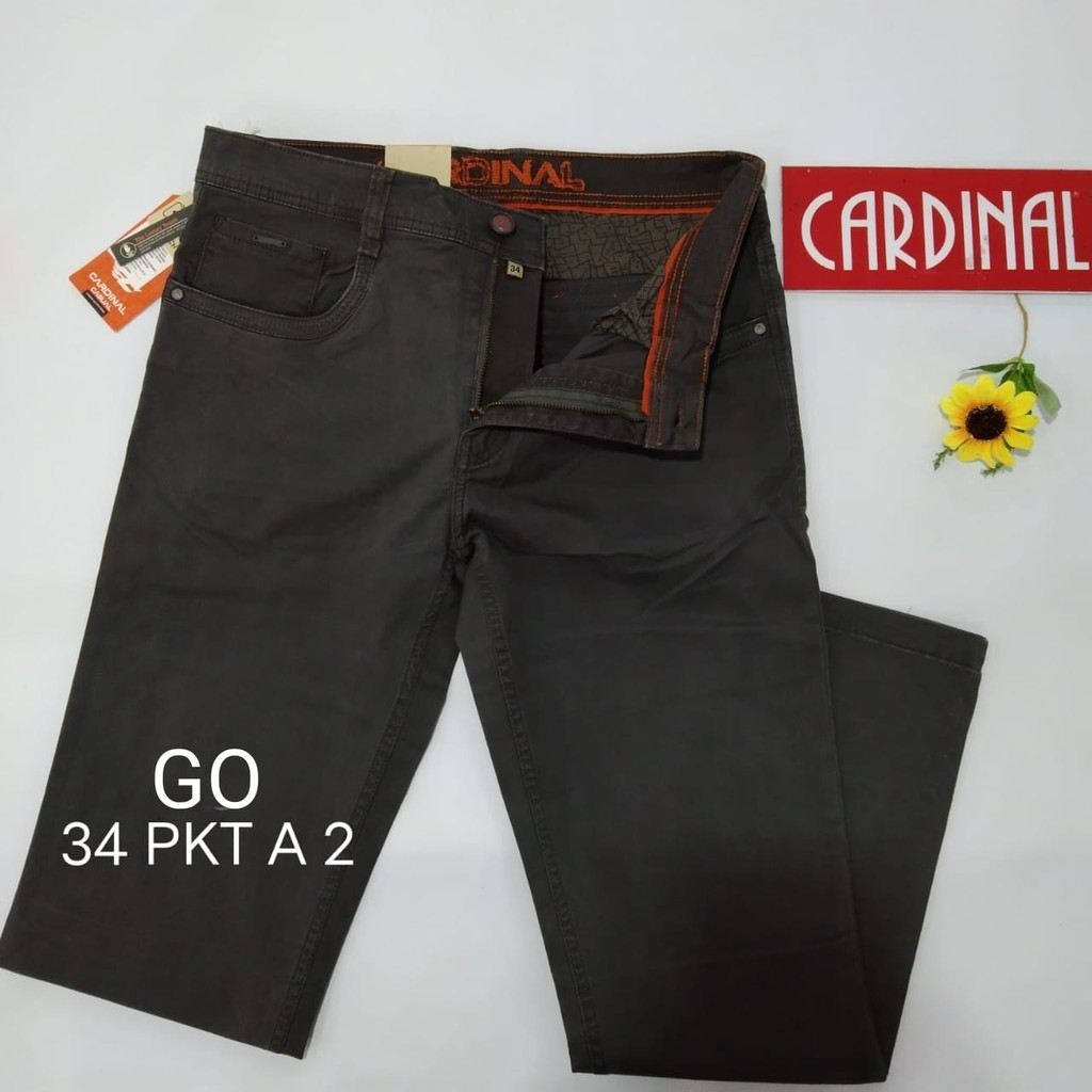 BB 34-PKT CARDINAL CASUAL CELANA POCKETS PANJANG Pria Fashion Laki Brand Kekinian Celana Chino