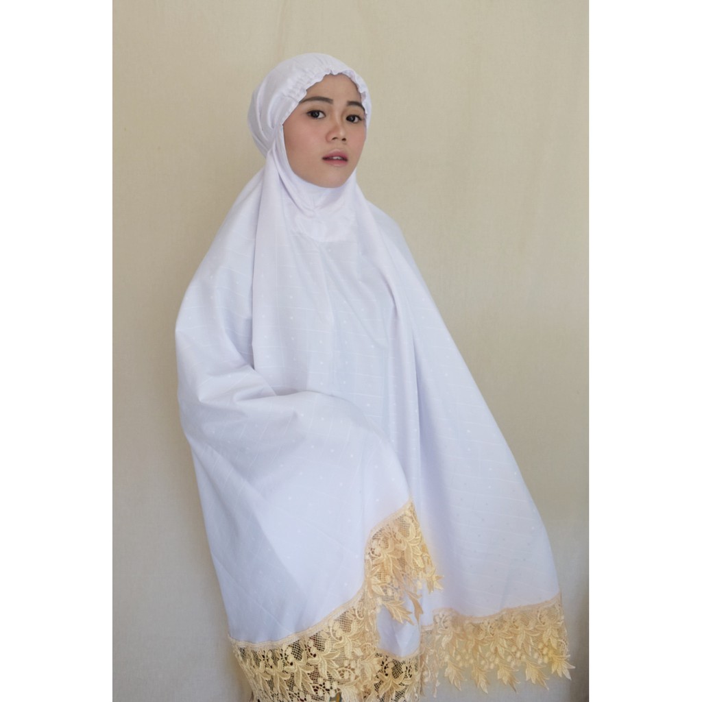 Kain Mukena/ Kain Gamis motif kotak bintik