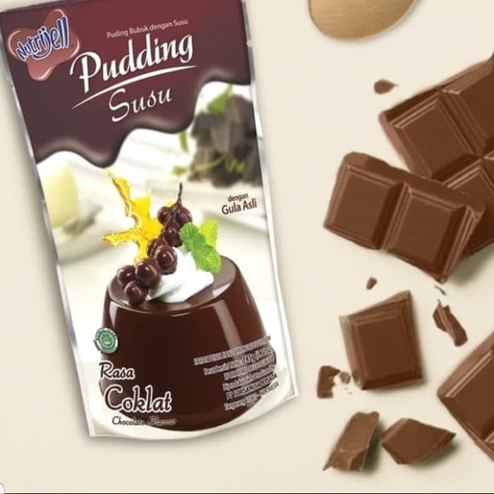 

rg201tg Nutrijell Puding Susu Rasa Coklat 145G Xz20X1Z11